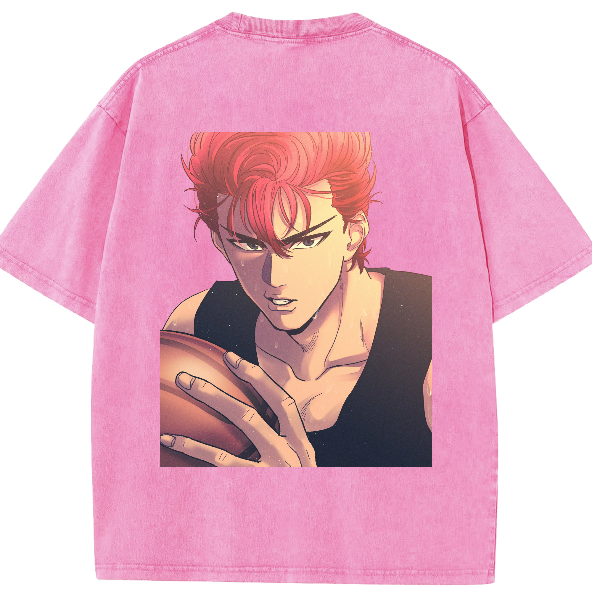（画像用） SLAM DUNK／スラムダンク 綿100% ヴィンテージ風 半袖Tシャツ（背面プリント）